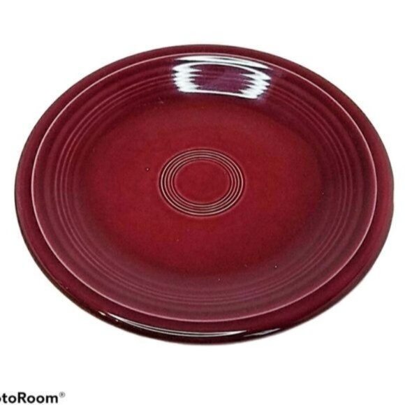 Fiestaware Fiesta CERAMIC Salad Plate Dish CONTAINER Claret 7.25" - Picture 7 of 8